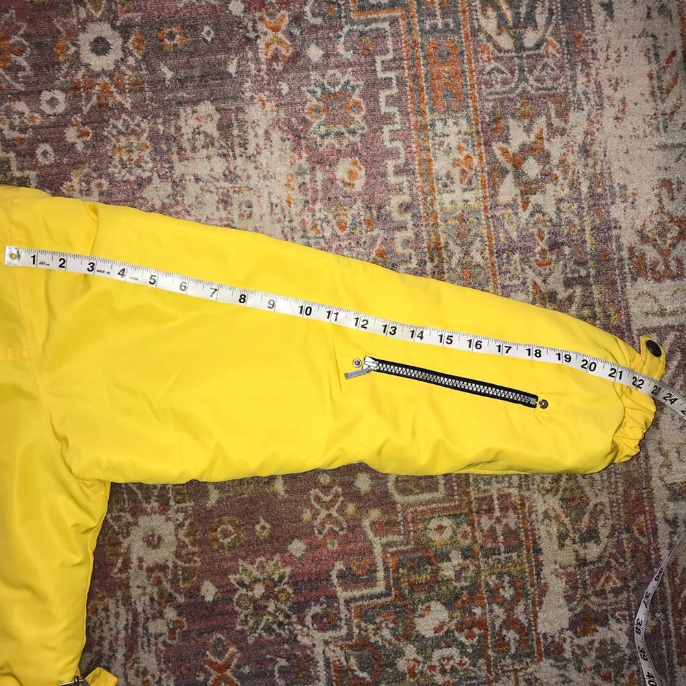 NILS Skiwear Bright Yellow Zipper Jacket Womens Size 6 - Picture 8 of 12